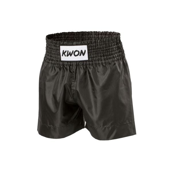 Spodenki do boksu tajskiego Kwon. Czarne szorty damskie KWON, bez wzorów, sportowe. Za 153.50 zł.