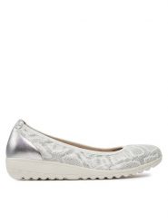 Caprice Baleriny 9-22161-42 Srebrny. Szare baleriny damskie Caprice, bez wzorów, ze skóry, bez obcasa. Za 167.99 zł.
