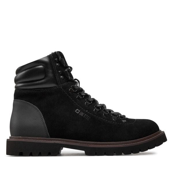 Trapery Big Star Shoes. Czarne buty zimowe męskie BIG STAR SHOES, bez zapięcia. Za 249.99 zł.