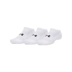 Under Armour UA PERFORMANCE COTTON 3PK NS Skarpetki unisex. Białe skarpetki męskie Under Armour, bez wzorów, z bawełny. W wyprzedaży za 48.99 zł.