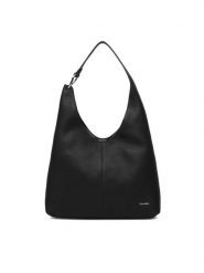 Calvin Klein Torebka Slouchy Leather Md Shoulder Bag LV04F3543G Czarny. Czarne torebki klasyczne damskie CALVIN KLEIN, bez wzorów, ze skóry, bez dodatków. Za 1,099.00 zł.