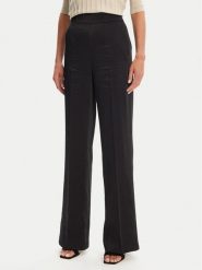 Morgan Spodnie palazzo 251-PVTEO.F Czarny Wide Leg. Czarne spodnie materiałowe damskie Morgan, bez wzorów, z materiału. Za 219.99 zł.