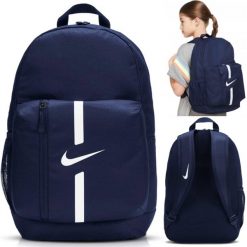 Plecak sportowy Nike Academy Team piłkarski treningowy z kieszenią na piłkę 22L. Niebieskie plecaki damskie Nike, bez wzorów. Za 102.00 zł.