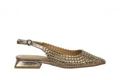 Sandały Alma En Pena V250488 Diva Bronze 207003, Złoty, Skóra ekologiczna - 37. Brązowe sandały damskie Alma En Pena, z aplikacjami, ze skóry ekologicznej, bez obcasa. W wyprzedaży za 404.10 zł.