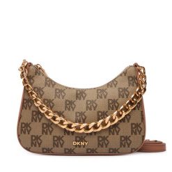 Torebka DKNY. Brązowe torebki klasyczne damskie DKNY, bez wzorów, bez dodatków. Za 609.99 zł.