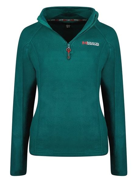 Maison Montaigne Bluza polarowa "Tumai" w kolorze ciemnozielonym rozmiar: S. Zielone bluzy bez kaptura damskie Maison Montaigne, s, z polaru. Za 74.46 zł.