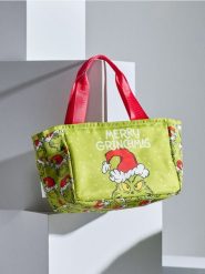 Torba na żywność Grinch - wielobarwny. Torebki klasyczne damskie Sinsay, bez wzorów, bez dodatków. W wyprzedaży za 11.99 zł.