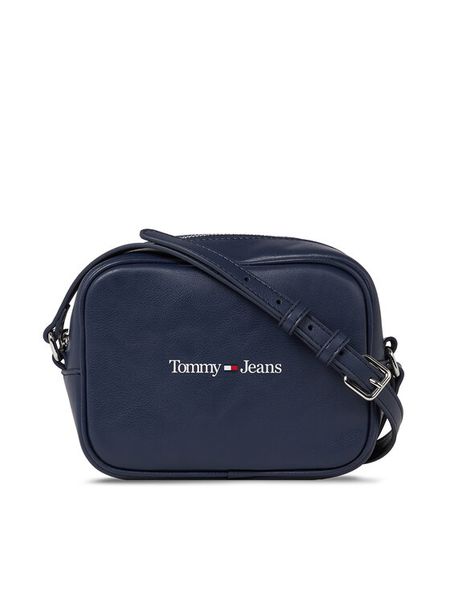 Tommy Jeans Torebka Camera Bag AW0AW15029 Granatowy. Niebieskie listonoszki damskie Tommy Jeans, bez wzorów, z jeansu, bez dodatków. Za 229.99 zł.