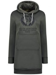 Maison Montaigne Sukienka dresowa "Giqueen" w kolorze antracytowym rozmiar: L. Czarne sukienki damskie Maison Montaigne, l, bez wzorów, z dresówki, bez kołnierzyka, bez ramiączek, mini. Za 200.13 zł.