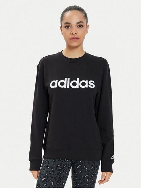 Adidas Bluza Essentials Linear IC6878 Czarny Regular Fit. Czarne bluzy bez kaptura damskie Adidas, s, z bawełny. Za 139.99 zł.
