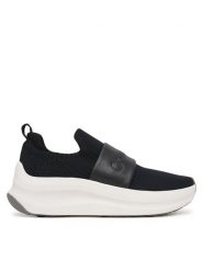 Calvin Klein Sneakersy Chunky Run Slipon Knit Logo Tape HW0HW03261 Czarny. Czarne trampki i tenisówki damskie CALVIN KLEIN, bez wzorów, z materiału. Za 529.99 zł.