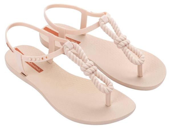 Sandały Ipanema Class Infinity Damskie. Brązowe sandały damskie Ipanema, bez wzorów, z materiału, bez obcasa. Za 160.99 zł.