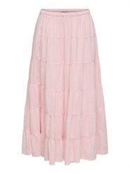 ONLY Spódnica maxi Kelly 15374229 Różowy jasny A-Line Fit. Czerwone spódniczki damskie Only, xs, bez wzorów, z bawełny, maxi. Za 169.99 zł.