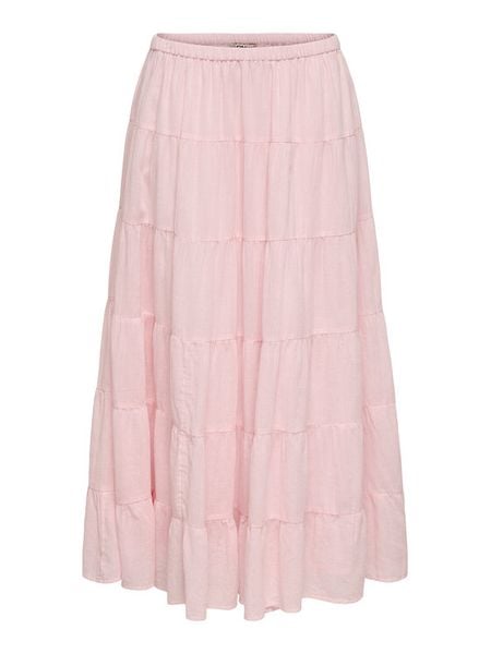 ONLY Spódnica maxi Kelly 15374229 Różowy jasny A-Line Fit. Czerwone spódniczki damskie Only, xs, bez wzorów, z bawełny, maxi. Za 169.99 zł.