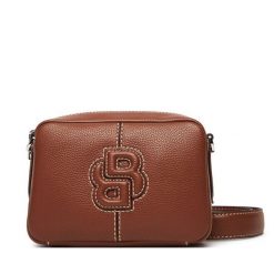 Torebka BOSS. Brązowe listonoszki damskie Boss, bez wzorów, bez dodatków. Za 479.99 zł.