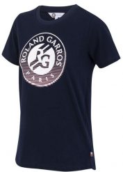 Damska koszulka z logo Roland Garros. Niebieskie bluzki sportowe damskie ROLAND GARROS, l, bez wzorów, z materiału, bez ramiączek. Za 167.50 zł.