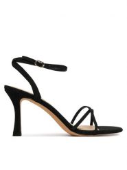 Aldo Sandały Marbela 14039547 Czarny. Czarne sandały damskie Aldo, bez wzorów, z nubiku, bez obcasa, na szpilce. Za 379.99 zł.