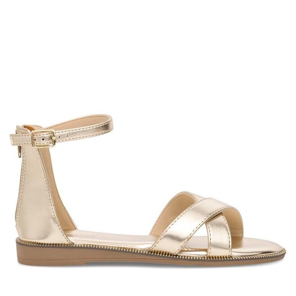 Sandały Jenny Fairy. Żółte sandały damskie Jenny Fairy, bez wzorów, bez obcasa, na płaskiej podeszwie. Za 89.99 zł.