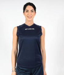 Tank top Givova One. Niebieskie topy sportowe damskie Givova, m, bez wzorów, z poliesteru, bez ramiączek. Za 42.60 zł.