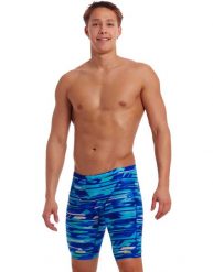 Spodenki do pływania Jammery Funky Trunks Pace Racer. Niebieskie kąpielówki męskie FUNKY TRUNKS, m, bez wzorów, z elastanu, do pływania. Za 219.00 zł.