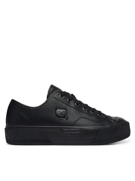 KARL LAGERFELD Trampki Kampus Max Iii KL50470N Czarny. Czarne trampki i tenisówki męskie Karl Lagerfeld, bez wzorów, ze skóry, bez zapięcia. Za 794.99 zł.