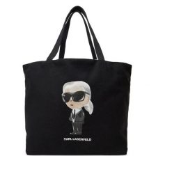 Torebka KARL LAGERFELD. Czarne torebki klasyczne damskie Karl Lagerfeld, bez wzorów, bez dodatków. Za 209.99 zł.