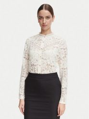 Morgan Koszula 261-TINA Kremowy Regular Fit. Białe koszule damskie Morgan, l, bez wzorów, bez kołnierzyka, bez ramiączek. Za 269.99 zł.