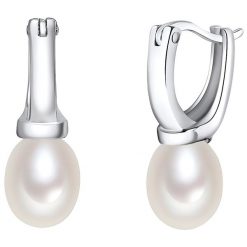 Valero Pearls Kolczyki wiszące z perłą srebro wysokiej próby Perła hodowlana słodkowodna srebrny Kolczyki koła 1 ct Damski. Szare kolczyki damskie Valero Pearls, z perłą, srebrne. Za 229.99 zł.