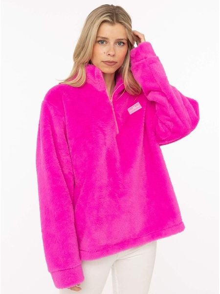 Zwillingsherz Bluza polarowa w kolorze różowym rozmiar: XL. Różowe bluzy bez kaptura damskie Zwillingsherz, xl, z polaru. Za 174.95 zł.