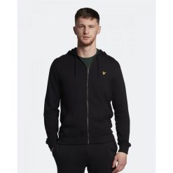 Bluza z kapturem na zamek Lyle&Scott. Czarne bluzy z kapturem męskie LYLE AND SCOTT, xl, z dzianiny. Za 335.00 zł.