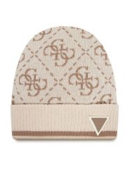 Guess Czapka V5BZ07 Z4230 Beżowy. Brązowe czapki zimowe damskie Guess, z materiału. Za 179.99 zł.
