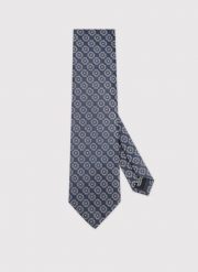 PAKO LORENTE – Granatowy krawat w kwiaty. Niebieskie krawaty i muchy męskie Pako Lorente, bez wzorów, z poliesteru. Za 99.99 zł.