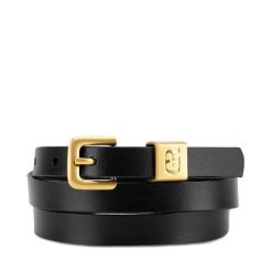 Pasek Damski GINO ROSSI. Czarne paski damskie Gino Rossi, bez wzorów. Za 99.99 zł.