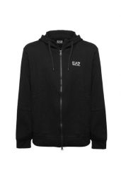 Bluza z kapturem sportowa męska EA7 Emporio Armani dresowa czarna. Czarne bluzy sportowe męskie EA7, m, z dresówki. Za 379.00 zł.