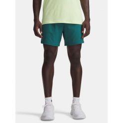 Spodenki krótkie męskie Under Armour Vanish Woven 6in Shorts. Zielone szorty męskie Under Armour, bez wzorów, sportowe. Za 104.99 zł.