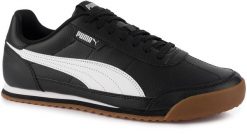 Buty sportowe sneakersy męskie niskie czarne PUMA TURINO II 397452-01. Białe buty sportowe na co dzień męskie Puma, na lato, z gumy, bez zapięcia, do piłki nożnej. Za 179.00 zł.