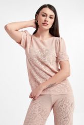 Sweter damski ażurowy TWINSET. Swetry klasyczne damskie Twinset Milano, s, bez kołnierzyka. W wyprzedaży za 1,007.37 zł.