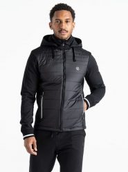 Dare 2b Kurtka hybrydowa "Shield" w kolorze czarnym rozmiar: L. Czarne kurtki outdoor męskie Dare 2b, l, bez wzorów, bez kaptura. Za 245.38 zł.