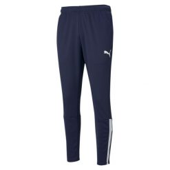 Spodnie Puma teamLiga Training Pants M 657242 06. Białe spodnie dresowe męskie Puma, bez wzorów, z dresówki. Za 121.00 zł.
