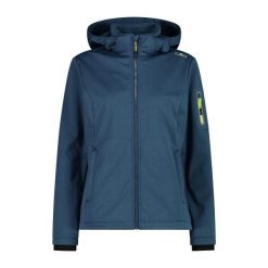 Damska kurtka turystyczna z kapturem CMP. Niebieskie kurtki damskie CMP, l, bez wzorów, z kapturem. Za 382.50 zł.