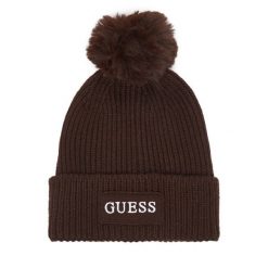 Czapka Guess. Brązowe czapki zimowe damskie Guess. Za 154.99 zł.