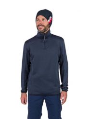 Bluza Rossignol męska Diretta Fleece HZ granatowa. Niebieskie bluzy bez kaptura męskie Rossignol, m, z polaru. Za 787.95 zł.