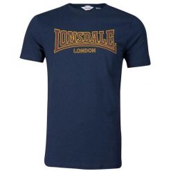 T-shirt o wąskim kroju Lonsdale Classic. Niebieskie t-shirty męskie Lonsdale, bez wzorów, bez kołnierzyka. Za 165.50 zł.