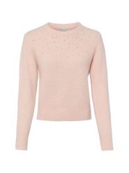 Marie Lund Sweter z domieszką wełny Kobiety różowy, S. Czerwone swetry klasyczne damskie Marie Lund, s, z wełny, bez kołnierzyka. Za 129.95 zł.