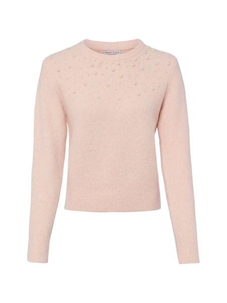 Marie Lund Sweter z domieszką wełny Kobiety różowy, S. Czerwone swetry klasyczne damskie Marie Lund, s, z wełny, bez kołnierzyka. Za 129.95 zł.