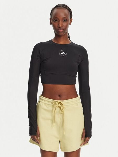 Adidas by Stella McCartney Koszulka techniczna TrueStrength IW3859 Czarny Slim Fit. Czarne bluzki sportowe damskie adidas by Stella McCartney, xs, bez wzorów, z syntetyku, bez ramiączek. Za 359.99 zł.