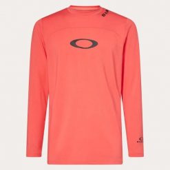 Koszulka rowerowa z długim rękawem męska Oakley FREE RIDE RC FOA405473-41I. Czerwone t-shirty sportowe męskie Oakley, l, z materiału, bez ramiączek, rowerowe. Za 185.73 zł.
