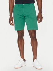 Hechter Paris Szorty materiałowe 26664 151365 Zielony Regular Fit. Zielone szorty męskie Hechter Paris, bez wzorów, z bawełny. Za 289.99 zł.