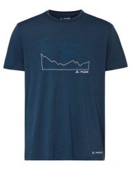 Koszulka funkcyjna M Tekoa Wool T-Shirt. Niebieskie t-shirty męskie Vaude, m, bez wzorów, z wełny, bez kołnierzyka. Za 369.00 zł.