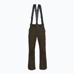 Spodnie narciarskie męskie BOGNER FIRE+ICE Scott 3. Brązowe spodnie materiałowe męskie bez wzorów, z materiału, klasyczne. Za 1,469.00 zł.